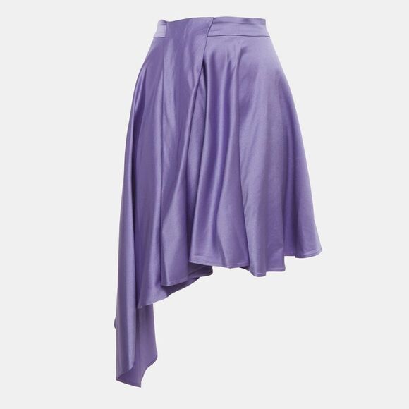 Just Cavalli Dresses & Skirts - Just Cavalli Purple Satin Asymmetric Skirt M